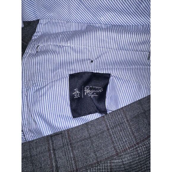Men's Penguin Pants 44R/38W. Gray Plaid. NWOT. 14 - Picture 8 of 8